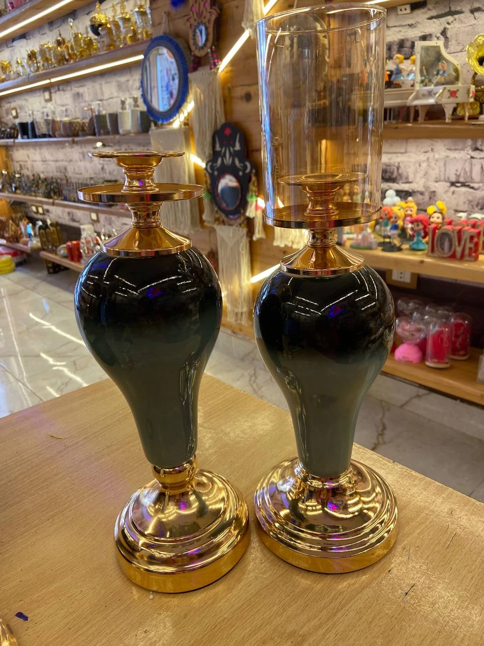 طقم شمعدان قطعتان