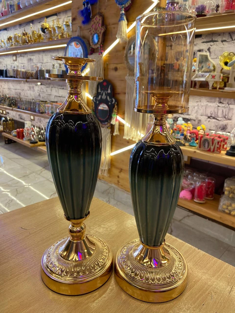 طقم شمعدان قطعتان
