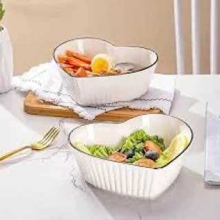 طاجن قلب مضلع بورسلين
